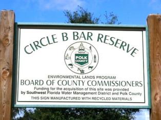 Circle B Bar Reserve Sign