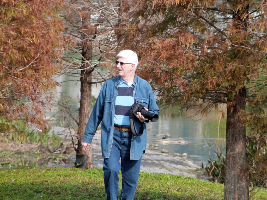 Dan searching for something to photo