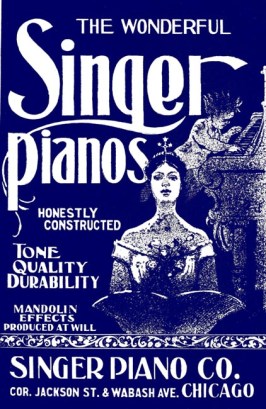 Singer Pianos Ad