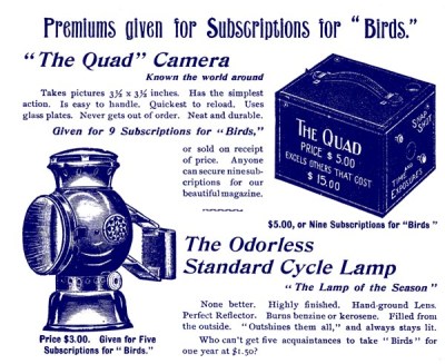 Ad for Birds Illustrated by Color Photography, 1897