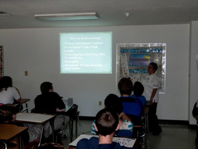 Lee Teaching Birdwatching