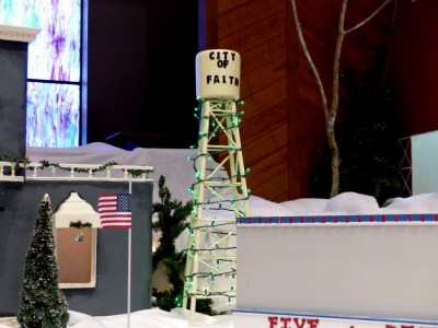 City of Faith Water Tower and Flag Pole