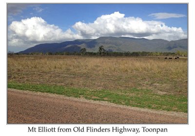 Mt Elliot from Old Flinders Highway, Toonpan, by Ian