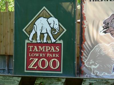 Lowry Park Zoo Sign by Lee