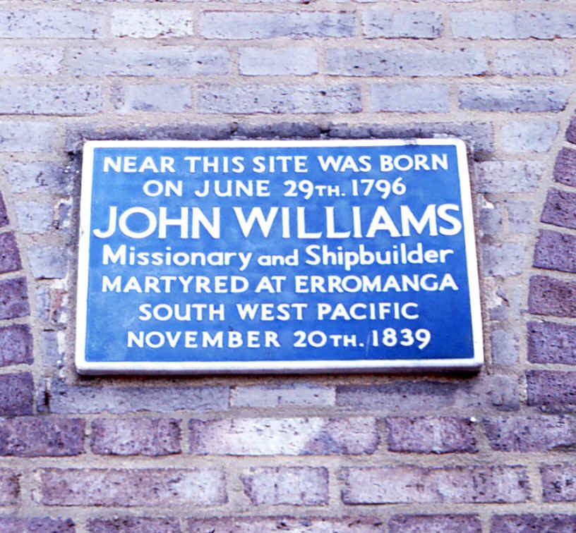 The missionary efforts of John Williams