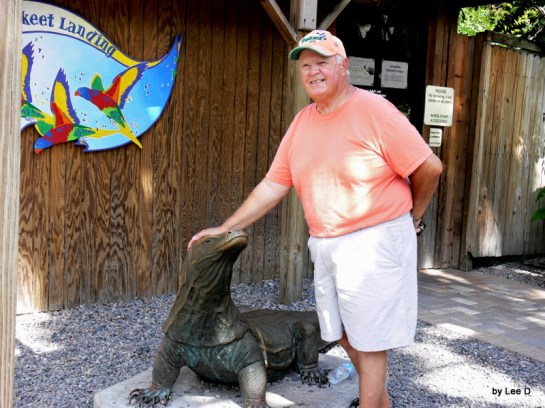 Jim with Komono Dragon at Lowry Park Zoo