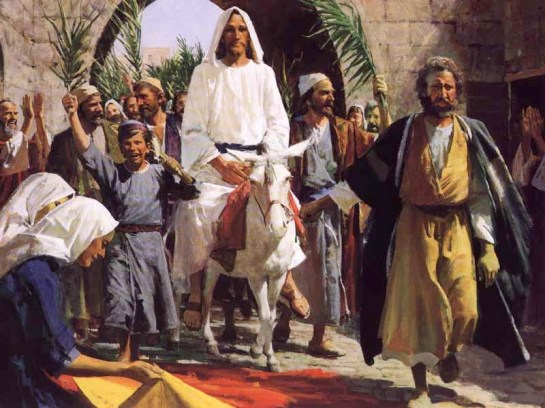 Jesus Riding on a Donkey Colt