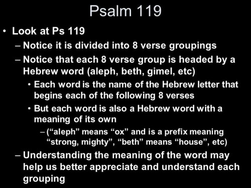 Psalm 119 Study Photo