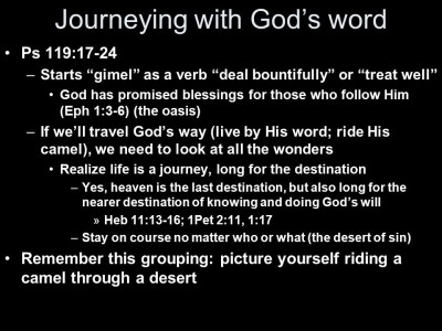 Journeying with God's Word ©slideplayer_com