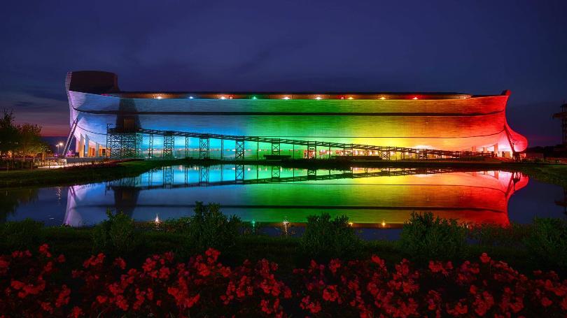 Ark-Encounter-with-Rainbow-lights.GrayTVinc
