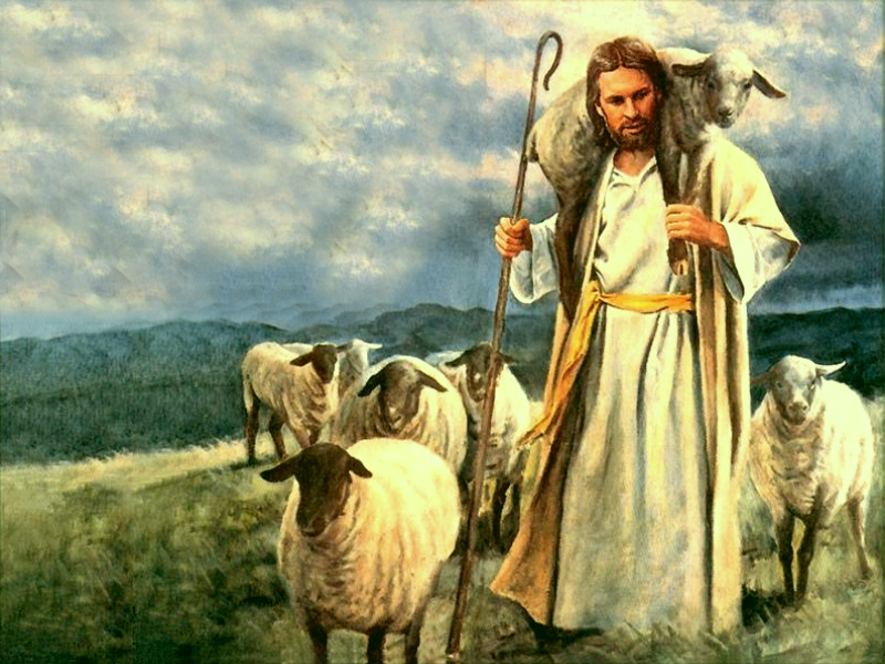 Jesus-Shepherd-with-sheep.watercolor