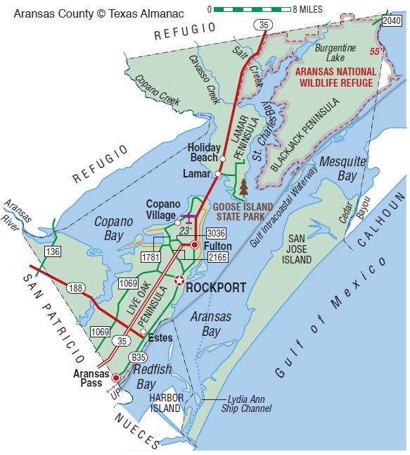 Aransas-County-map.TexasAlmanac